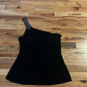 One Shoulder tank from Express. Built in shelf bra!